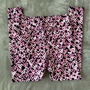 OS high rise Neon lights hearts leggings